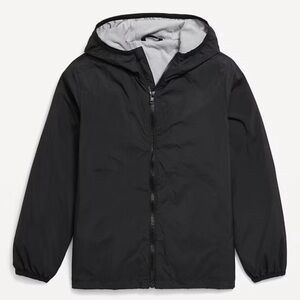 OLD NAVY boys rain jacket- Black - Size XL 14/16